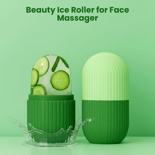 Beauty Ice Roller for Face Massager & Eye Reusable Face Rollers Facial Roller Box