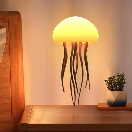 Jellyfish Light Lamp Voice Control Gradient Moving Tentacles Flying Jelly Fish Bedside