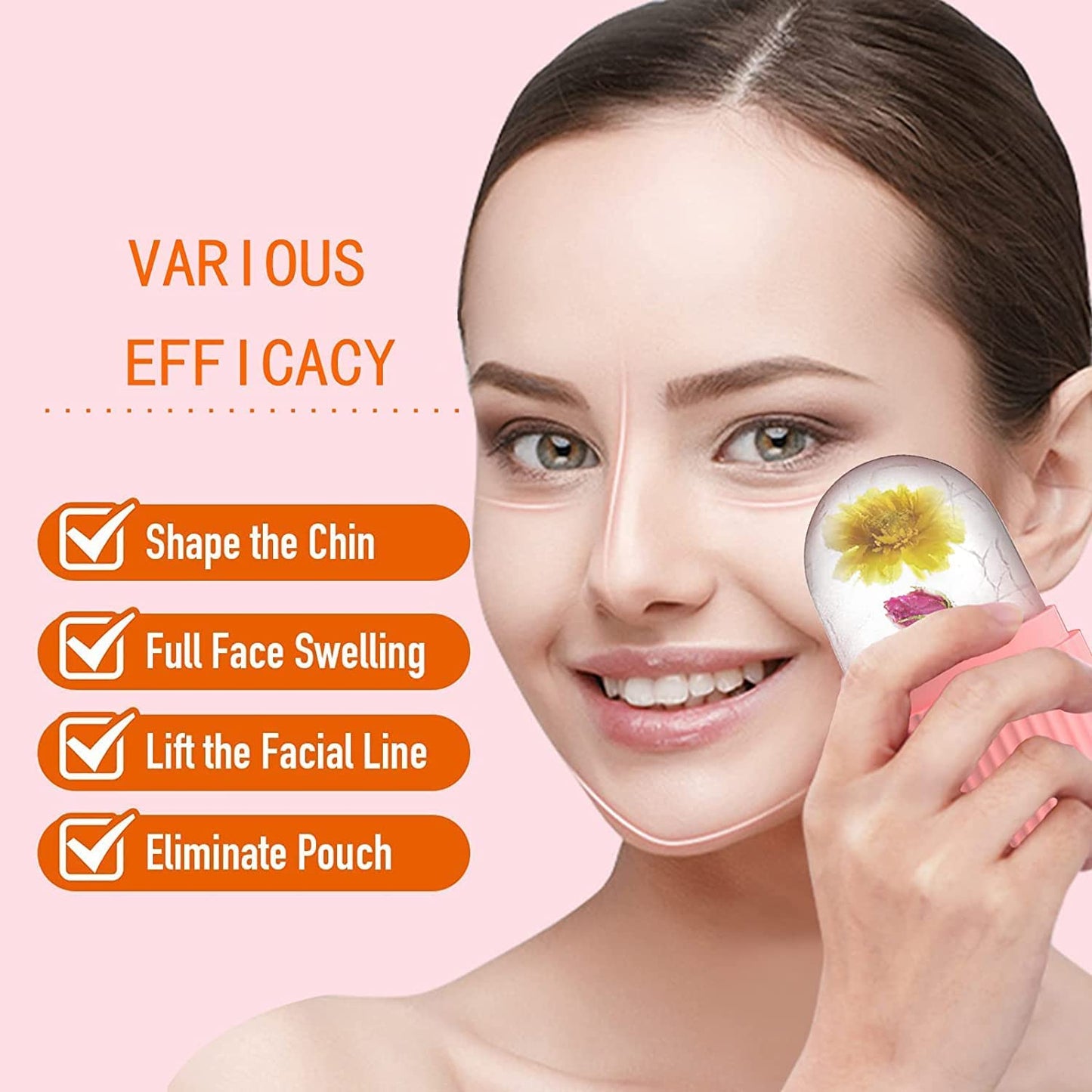 Beauty Ice Roller for Face Massager & Eye Reusable Face Rollers Facial Roller Box