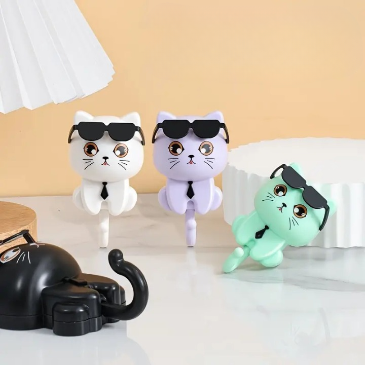 Creative Cute Wall Hook for Bathroom Decorative Kitchen Coat Hook Wall Mount Green