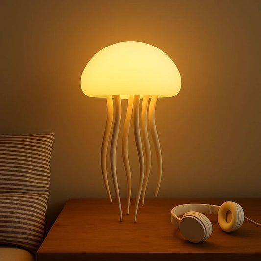 Jellyfish Light Lamp Voice Control Gradient Moving Tentacles Flying Jelly Fish Bedside