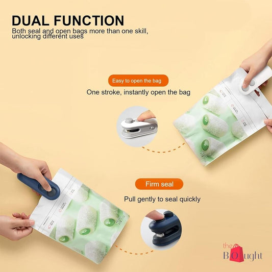 Mini Bag Sealer, 2 in 1 Seal & Cutter Heat Sealers