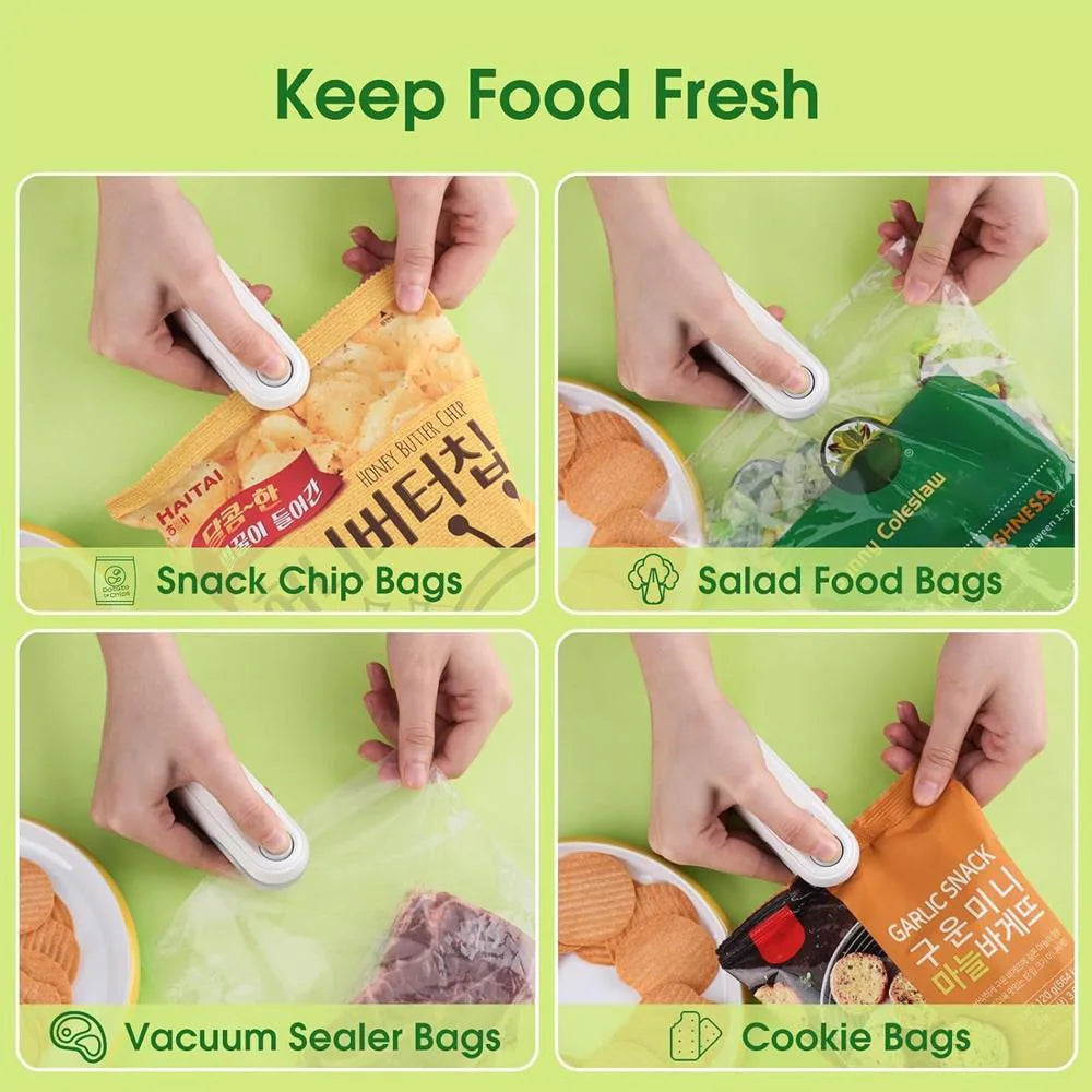 Mini Bag Sealer, 2 in 1 Seal & Cutter Heat Sealers