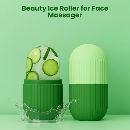 Beauty Ice Roller for Face Massager & Eye Reusable Face Rollers Facial Roller Box