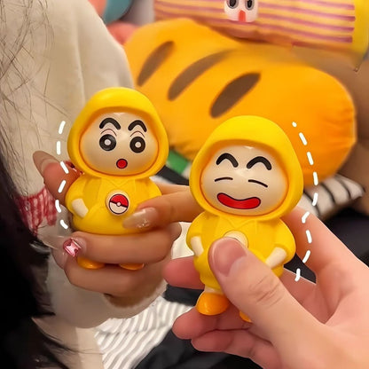 Face Changing Keychain with 3 Expressions 3D Cartoon Character ABS Toy Key Holder Unisex Keychain for Bags, Cars & Gifts Cute Action Figure for Kids & Adults