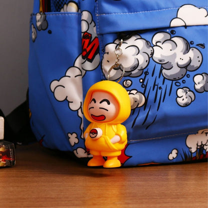 Face Changing Keychain with 3 Expressions 3D Cartoon Character ABS Toy Key Holder Unisex Keychain for Bags, Cars & Gifts Cute Action Figure for Kids & Adults